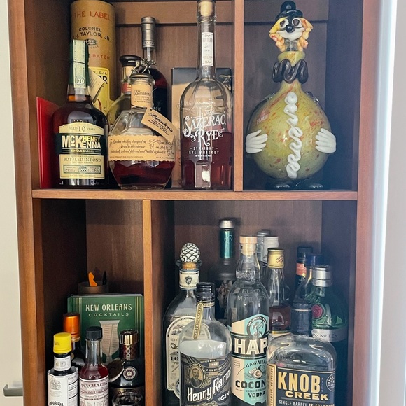 Antique Mid Century Modern Glass Clown Decanter Pristine Condition - Picture 9 of 9